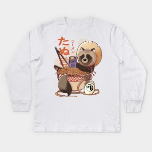 Tanuki Ramen Kids Long Sleeve T-Shirt